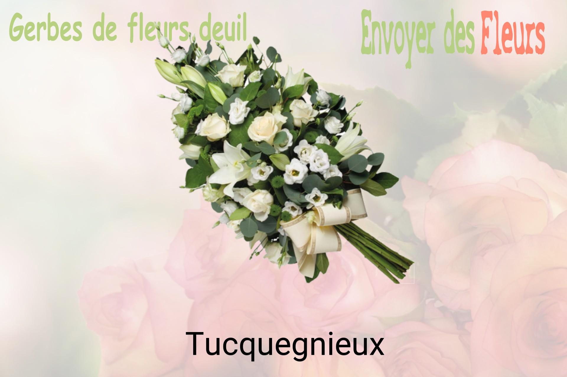 Gerbe de fleurs de deuil livrée à Tucquegnieux